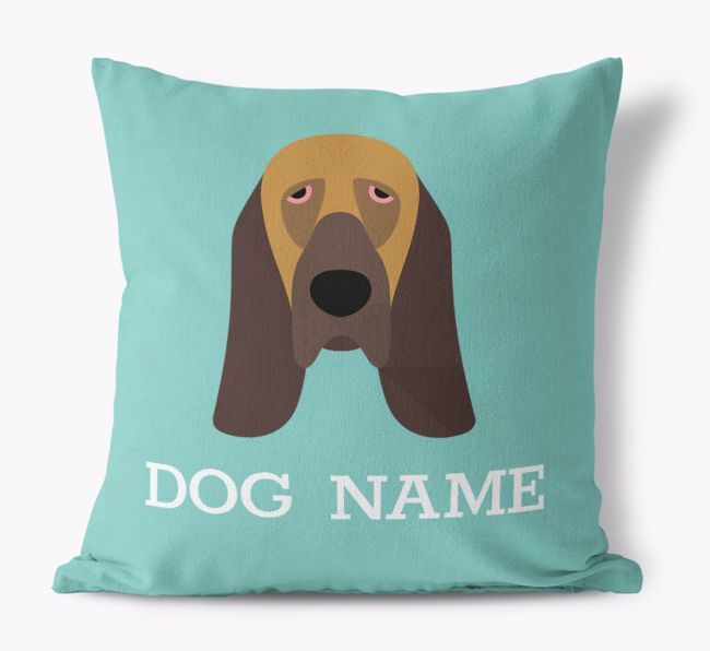 {dogsName}'s Icon: Personalised {breedFullName} Canvas Cushion